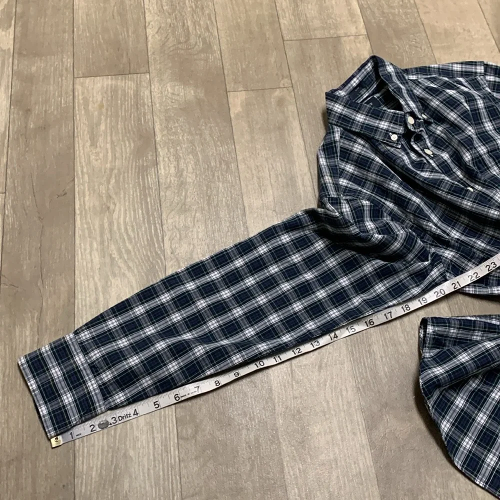 Mens J.Crew‎ Slim Button Down Plaid Casual Long Sleeve Shirt